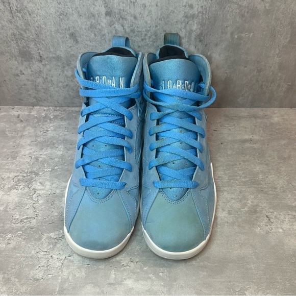 Nike Air Jordan 7 Retro 'Pantone' Sneakers 304774-400 Womens sz 7.5 - blue/white - Picture 2 of 6
